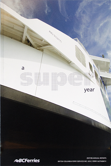 BC Ferries - annual report 2008 (cover)