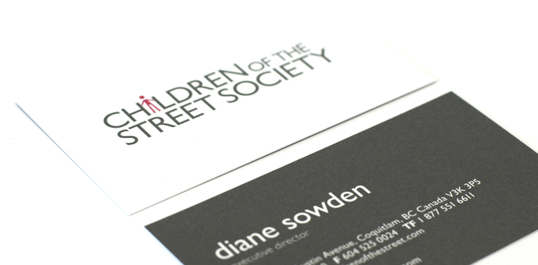Children of the Street Society - business card detail